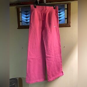 Nike phoenix high waist pink sweat pants medium